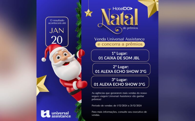 HotelDO lança a campanha "Natal de Prêmios" em parceria com Universal Assistance / Foto: Divulgação