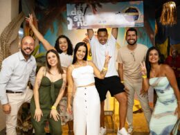 Ricardo Braga, Isadora Lima, Franciele Lopes, Naiara Silva, Cleoni Rodrigues, Ricardo Camara e Darlem Gonçalves: gestores da Simetria celebram resultados da campanha / Foto: Divulgação
