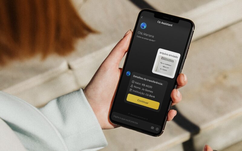 C6 Bank lança assistente com IA generativa para facilitar transações do dia a dia / Divulgação