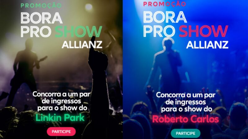 Allianz te leva do rock ao romance: participe das promoções “Bora pro Show” / Divulgação
