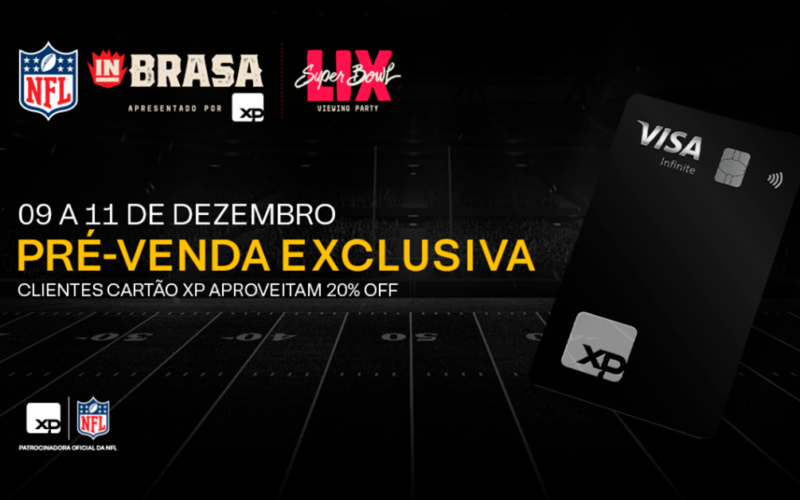 XP anuncia pré-venda exclusiva de ingressos para o NFL In Brasa 2025 com 20% de desconto / Divulgação