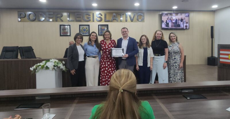 SinsegSC recebe Moção de Louvor em comemoração ao centenário na Câmara Municipal de Blumenau / Foto: Divulgação