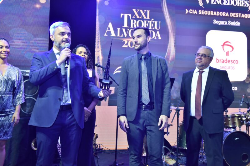 Pablo Rodrigues Guimarães, da Superintendência Executiva Comercial CO/NO/NE da Bradesco Saúde, representou a empresa no Troféu Alvorada 2024 / Foto: Divulgação