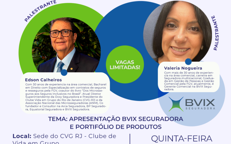 CVG-RJ convida para café da manhã com a BVIX / Divulgação