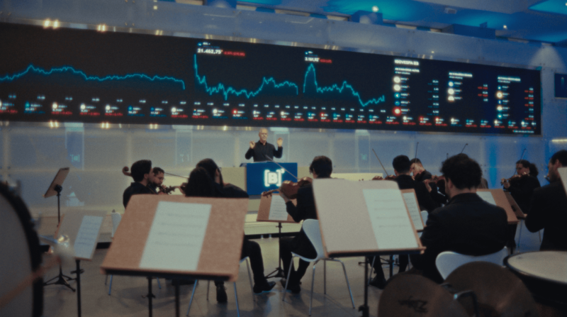 B3 transforma frequência do Ibovespa em sinfonia / Foto: Divulgação