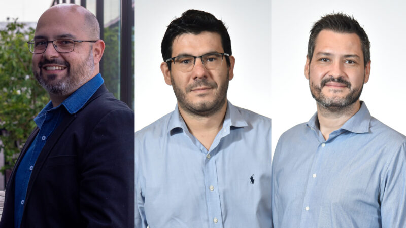 Jose Ricardo Paulino, Diretor de Estratégia & Transformação da Sompo; Hugo Ferraz Muraro, Superintendente Financeiro da Sompo; Tercio de Polli, Superintendente Comercial da Sompo e, além da área de Gestão Comercial / Foto: Divulgação