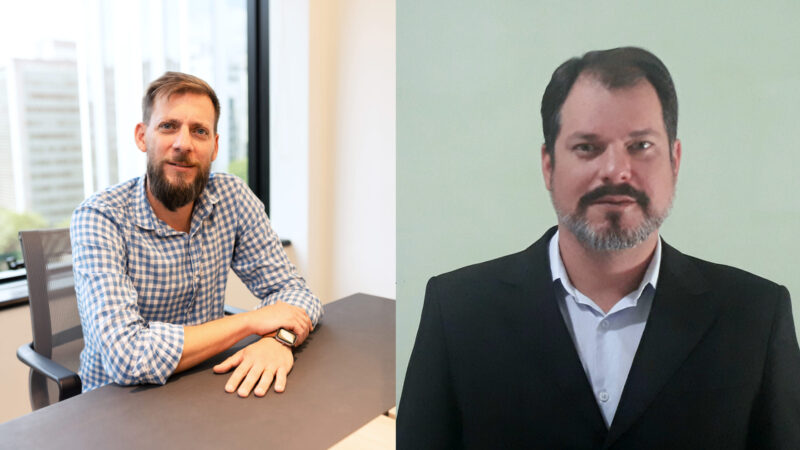 Guilherme Frezzarin, head de agronegócios da seguradora FF Seguros; Diego Caputo, gerente comercial de cooperativas da FF Seguros / Foto: Divulgação