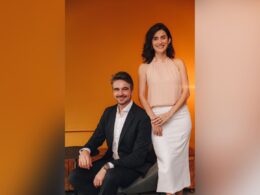 Amanda Fagundes e Cristiano Mourão, sócios da Onesave Corretora de Seguros / Foto: Divulgação