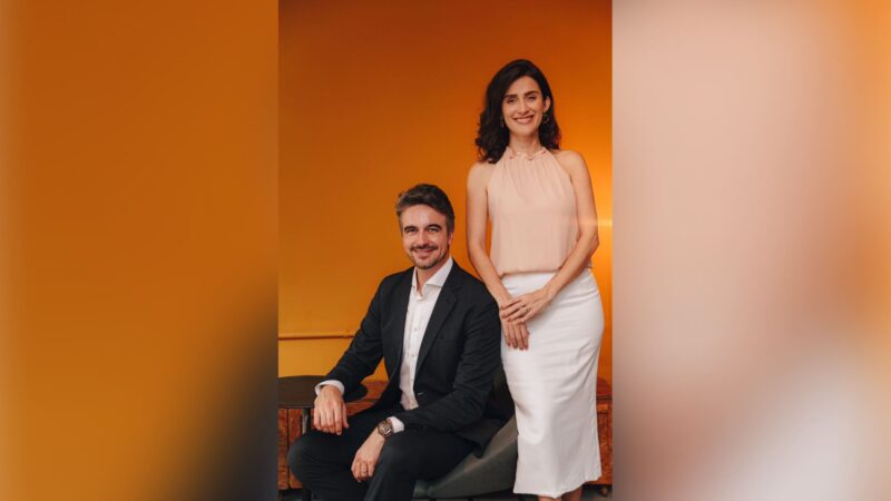 Amanda Fagundes e Cristiano Mourão, sócios da Onesave Corretora de Seguros / Foto: Divulgação