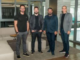 Celmo Vitória, Lucas Vargas, Weslley de Oliveira e Julio Murta, sócios da HUBSEGS / Foto: Divulgação
