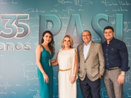 Fabiana Resende, Mariângela Marrocos, Alaor Silva Junior e Philippe Marrocos: família fundadora celebra 35 anos do PASI / Foto: Divulgação