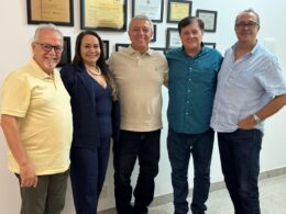 Da esquerda para direita: Joffre Nolasco; Jaqueline Rocha; Luiz Philipe Baeta Neves; Gilberto Villela e César Augusto Braga / Foto: Divulgação