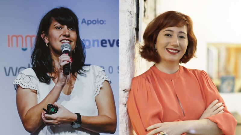 Tatiana Pimenta, fundadora e CEO da Vittude; e Carine Roos, especialista na criação de ambientes corporativos humanizados e CEO da Newa / Foto: Divulgação