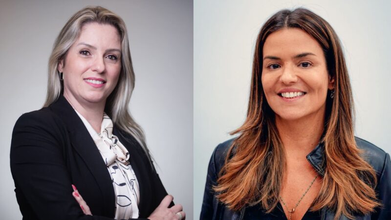 Jacqueline Izabel, diretora de desempenho comercial e experiência do cliente da MAPFRE e Karine Brandão, diretora executiva do Canal Corretor da MAPFRE / Foto: Divulgação