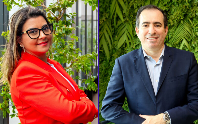 Maria Cristina Bettencourt, Diretora de Produtos da Sompo; Adailton Dias, Diretor Executivo de Produtos e Resseguro da Sompo / Foto: Divulgação