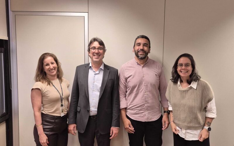Márcia Machado, coordenadora de Assessoria Técnica do Superintendente;Alessandro Octaviani, Superintendente da Susep; Alan Leal, Diretor da Justos; Julia Lins Diretora da Susep / Foto: Divulgação
