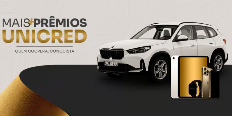 Unicred lança campanha "Mais Prêmios, quem coopera, conquista!" com mais de R$ 3 milhões em premiações / Divulgação
