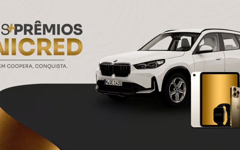 Unicred lança campanha "Mais Prêmios, quem coopera, conquista!" com mais de R$ 3 milhões em premiações / Divulgação