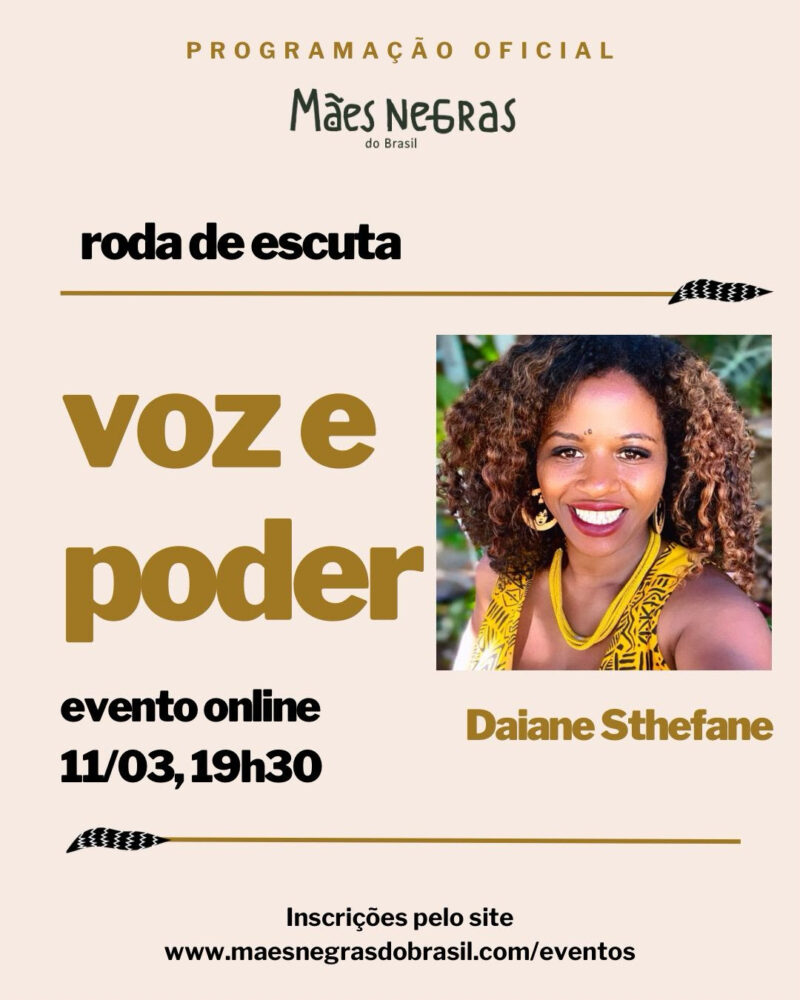 Plataforma Mães Negras do Brasil promove roda de escuta para acolhimento e troca de experiências / Divulgação