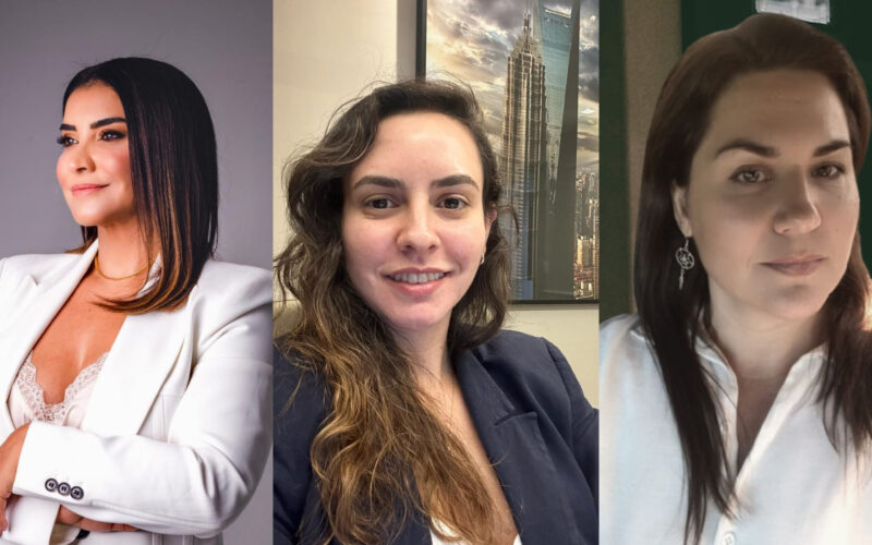 Mírian Queiroz, advogada, mediadora e diretora da MediarSeg; Alessandra Silva, advogada e gerente operacional da MediarSeg; e a mediadora Helena Bonesi / Foto: Divulgação