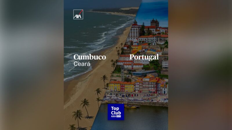 AXA no Brasil anuncia Portugal e Cumbuco/CE como destinos do programa Top Club 2025 / Divulgação