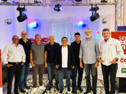 Diretores da CORPe e da Unimed Costa Verde, no evento de lançamento da parceria. / Foto: Divulgação
