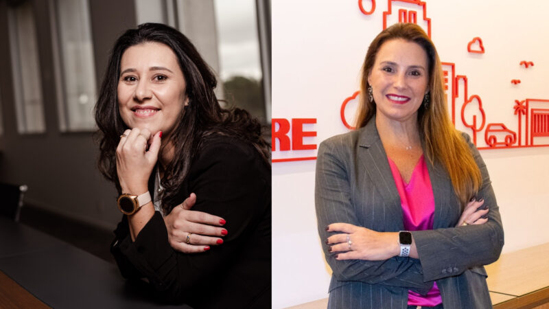 Hilca Vaz, diretora técnica de seguro de Vida da MAPFRE; Carolina de Molla Lorenzatto, diretora comercial de Vida e Previdência da MAPFRE / Foto: Divulgação