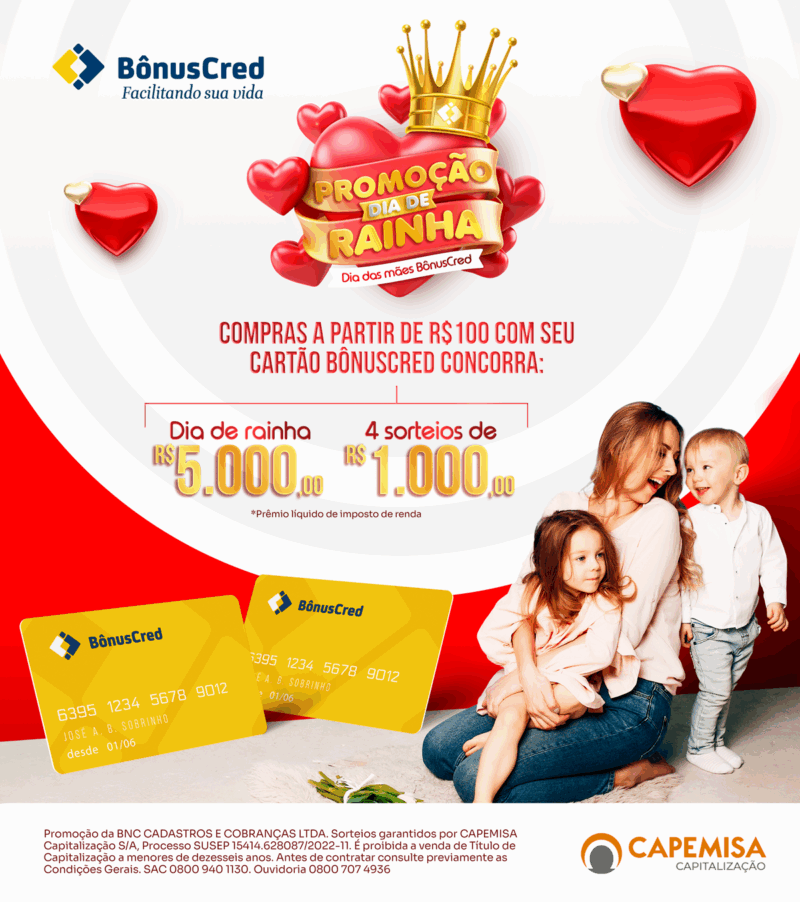 CAPEMISA Capitalização e Bônuscred lançam nova parceria: “Dia de Rainha” / Divulgação
