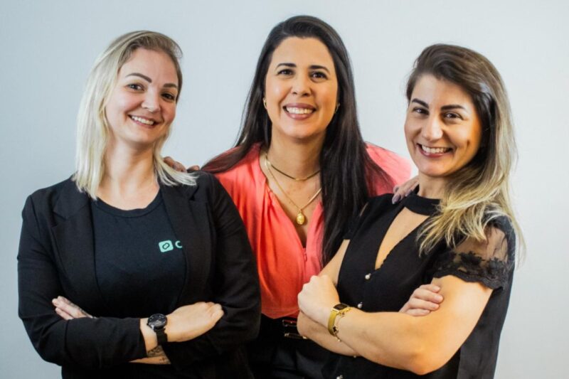 Da esquerda para direita: Cristiana Carolina Cristofolini; Larissa de Queiroz Marques; e Pauliny de Souza / Foto: Divulgação