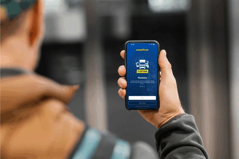 Novo appGoodyear auxilia no acompanhamento dos pneus dos caminhões (Foto: Divulgação)