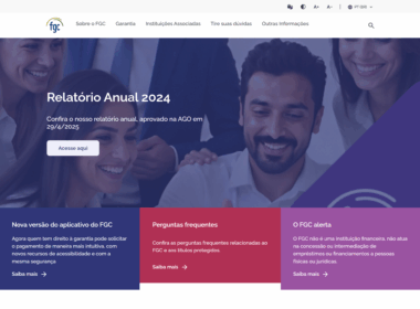 Novo site do FGC reforça compromisso com acessibilidade, clareza e experiência digital / Divulgação