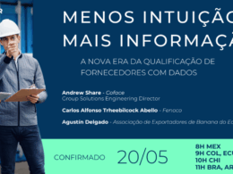 Especialistas discutem nova era da qualificação de fornecedores em webinar gratuito da Coface / Divulgação