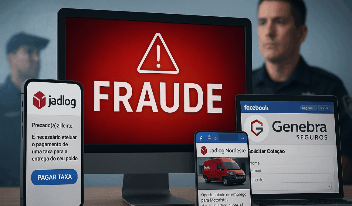 Denúncia: Golpes virtuais prejudicam trabalhadores, transportadoras e corretoras de seguros / Imagem ilustrativa gerada por Inteligência Artificial