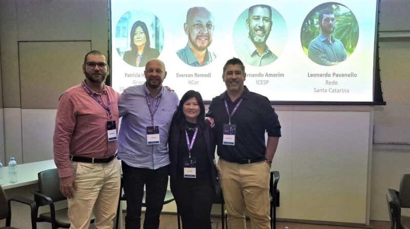 Leonardo Pavanello, Everson Remedi, Patricia Hatae e Fernando Amorin fizeram parte do painel “Cibersegurança Estratégica”