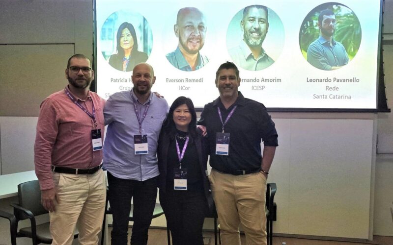 Leonardo Pavanello, Everson Remedi, Patricia Hatae e Fernando Amorin fizeram parte do painel “Cibersegurança Estratégica”