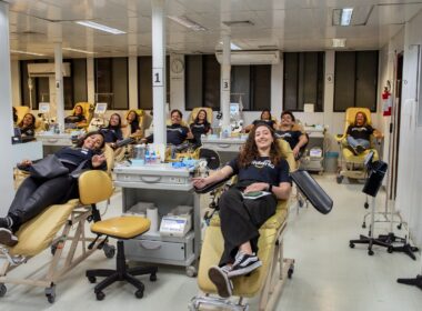 Ação solidária do IMFG no Hemominas Divulgação