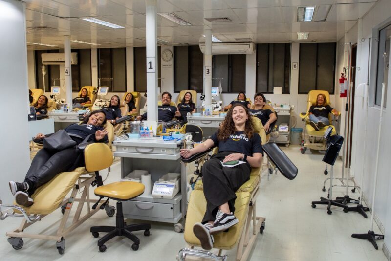 Ação solidária do IMFG no Hemominas Divulgação