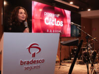 Andrea Carrasco durante encerramento do Programa Ciclos
