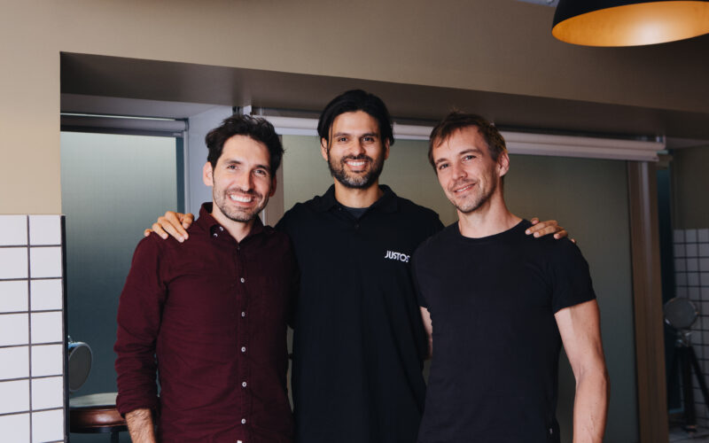 Jorge Soto Moreno, Dhaval Chadha e Antonio Molins - fundadores da Justos