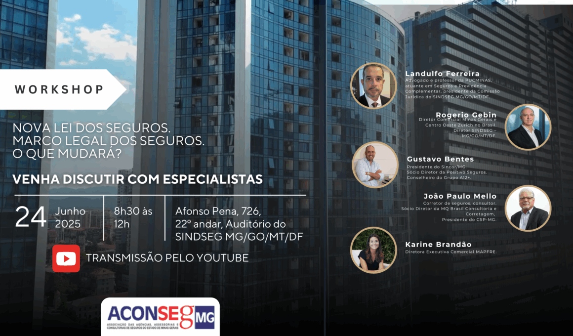 Aconseg-MG promove workshop sobre impactos do Novo Marco Legal dos Seguros / Divulgação