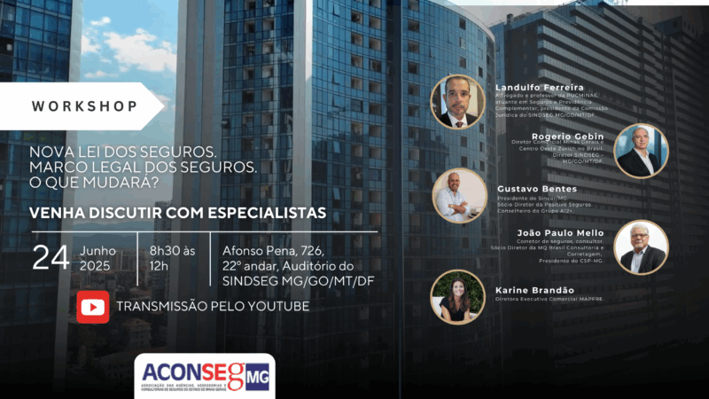 Aconseg-MG promove workshop sobre impactos do Novo Marco Legal dos Seguros / Divulgação