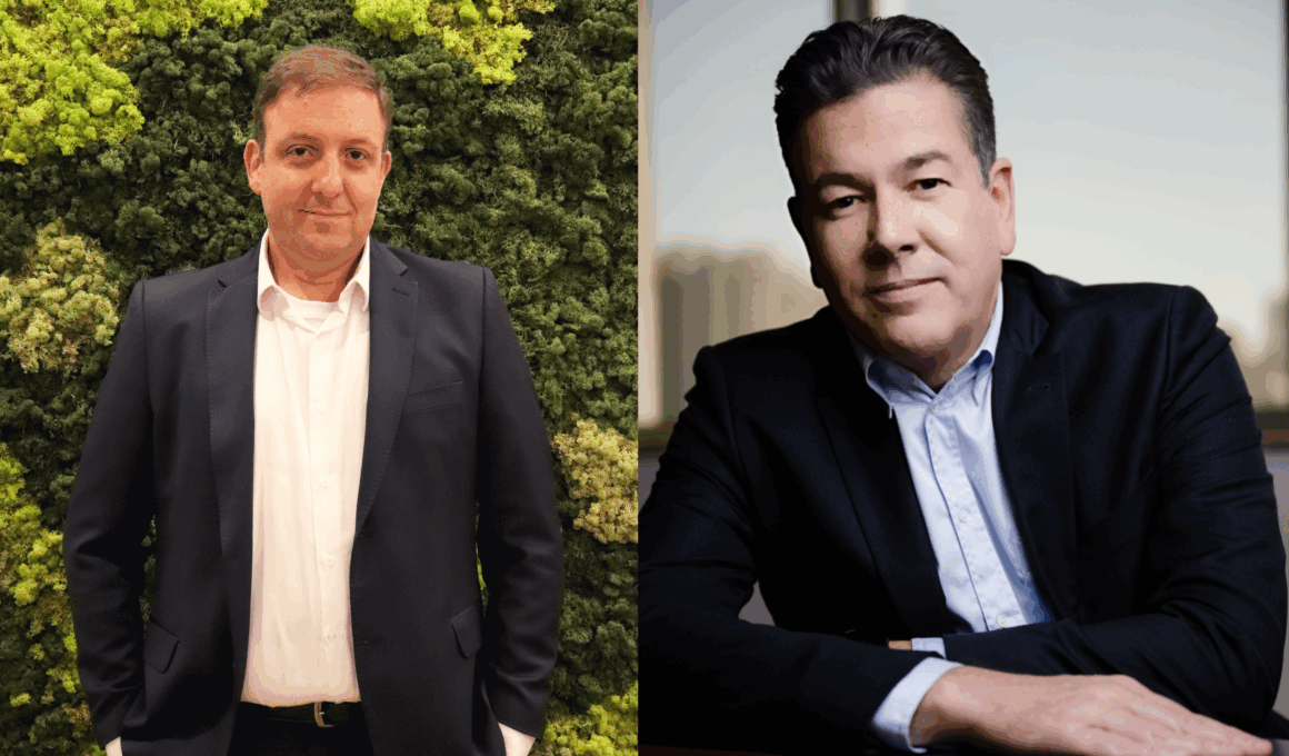 Fábio Damasceno, diretor técnico de seguros agrícola da MAPFRE; e Hugo Assis, direotr geral de estratégia e transformação da MAPFRE