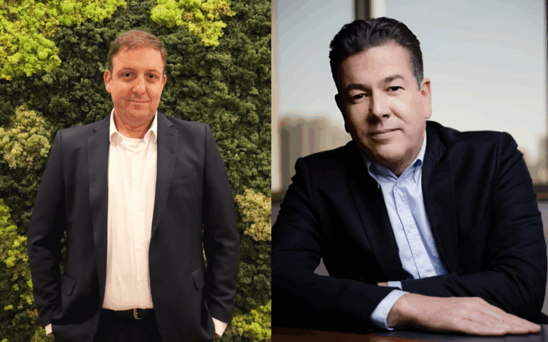 Fábio Damasceno, diretor técnico de seguros agrícola da MAPFRE; e Hugo Assis, direotr geral de estratégia e transformação da MAPFRE