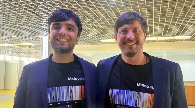 Fundadores da MeteoIA (E/D) Gabriel Perez e Thomas Martin
