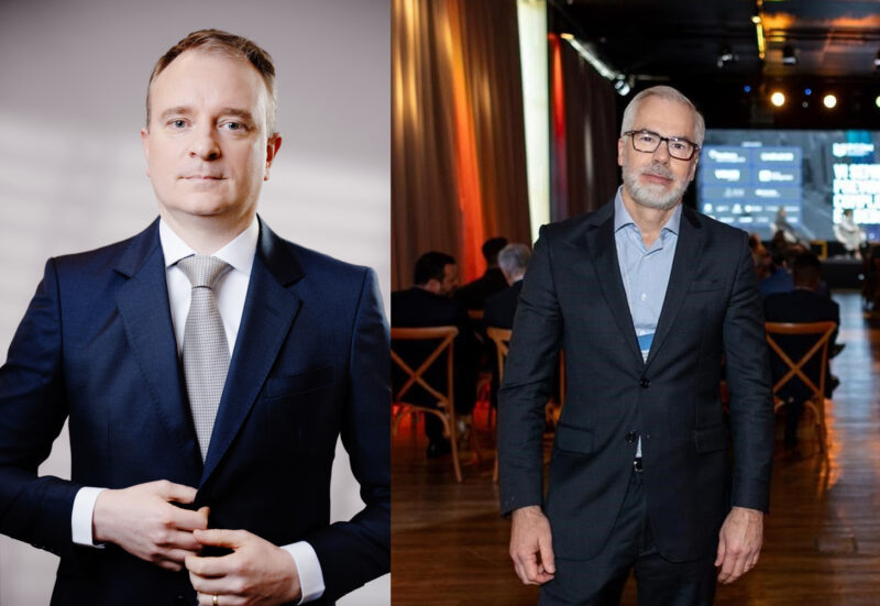 Carlos Eduardo Eichhorn, diretor de gestão de recursos da MAPFRE Investimentos, e Ricardo Ventrilho, chefe de relações institucionais da Asset