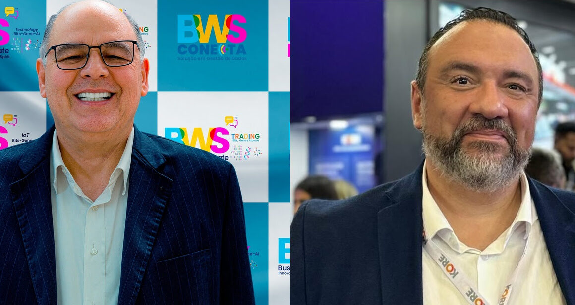 Oswaldo Conti-Bosso, Presidente e Fundador da BWS IoT, Júlio Tesser, VP Latam da KORE