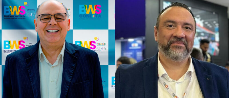 Oswaldo Conti-Bosso, Presidente e Fundador da BWS IoT, Júlio Tesser, VP Latam da KORE