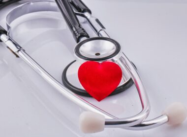 a stethoscope with a heart on top of it