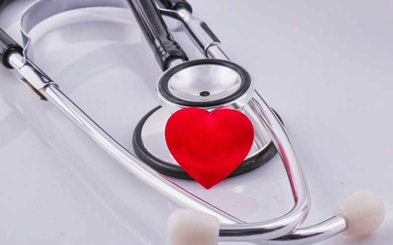 a stethoscope with a heart on top of it