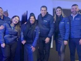 Representantes da Onmed, ESB.Corp e Affiance celebram novo lançamento da operadora / Foto: Divulgação